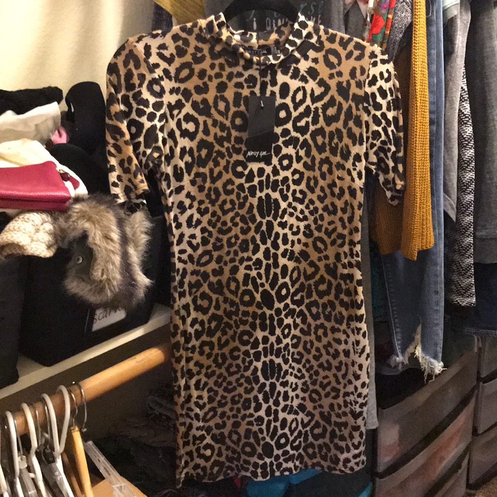 Nasty Gal leopard dress